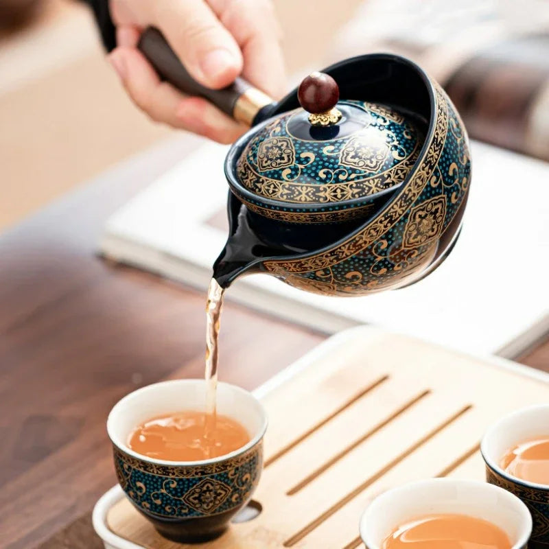 Portable Purple Clay Kung Fu Tea Set