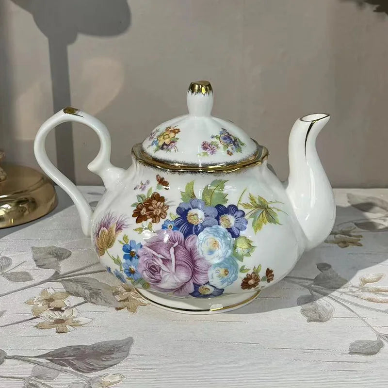 "European Elegance" Exquisite Bone China Coffee Cup & Tea Set