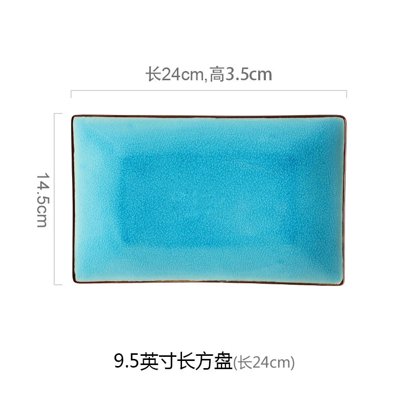 LingAo Professional Japanese Ceramic Dining Set – Ramen Bowls, Sushi Plates & Spoons