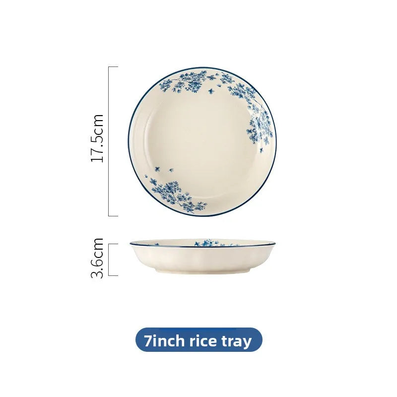 Imperial Glazed Chinese Dinnerware Set – High-End Ceramic Bowls & Plates
