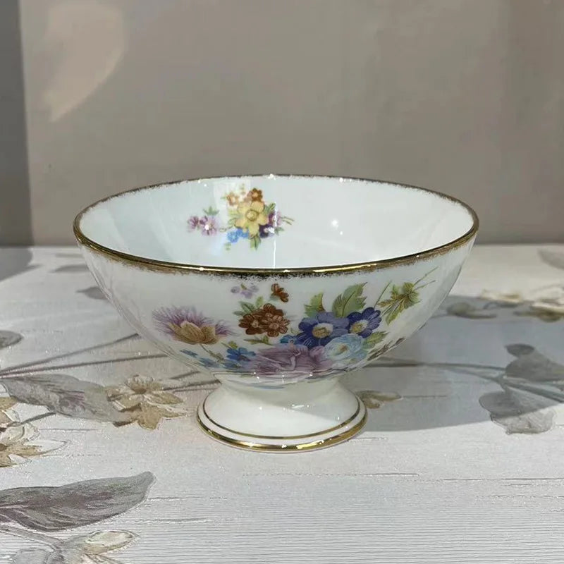 "European Elegance" Exquisite Bone China Coffee Cup & Tea Set
