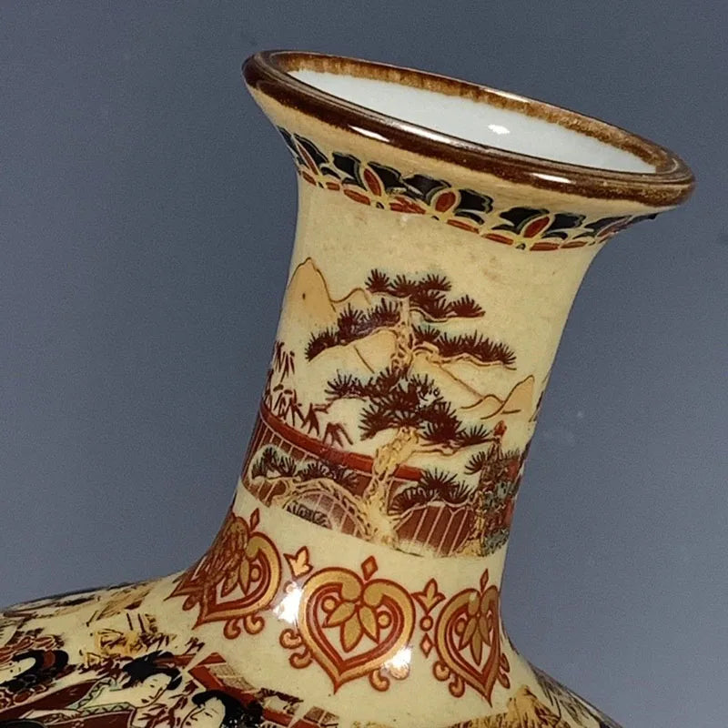 Exquisite Hand-Painted Porcelain Storage Jar – Vintage Collectible Art