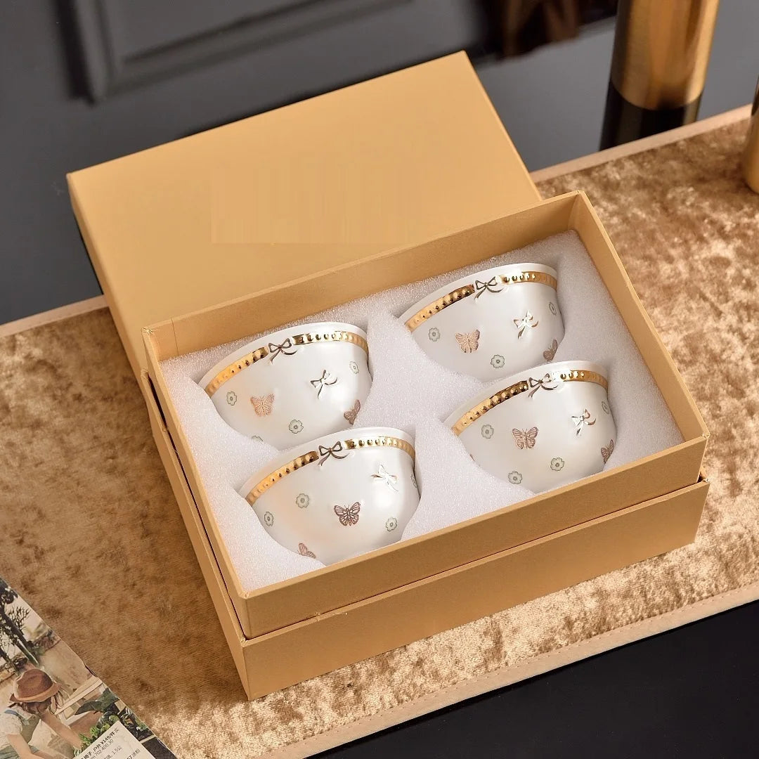 Enchanted Garden Butterfly & Flower High-End Tableware Collection