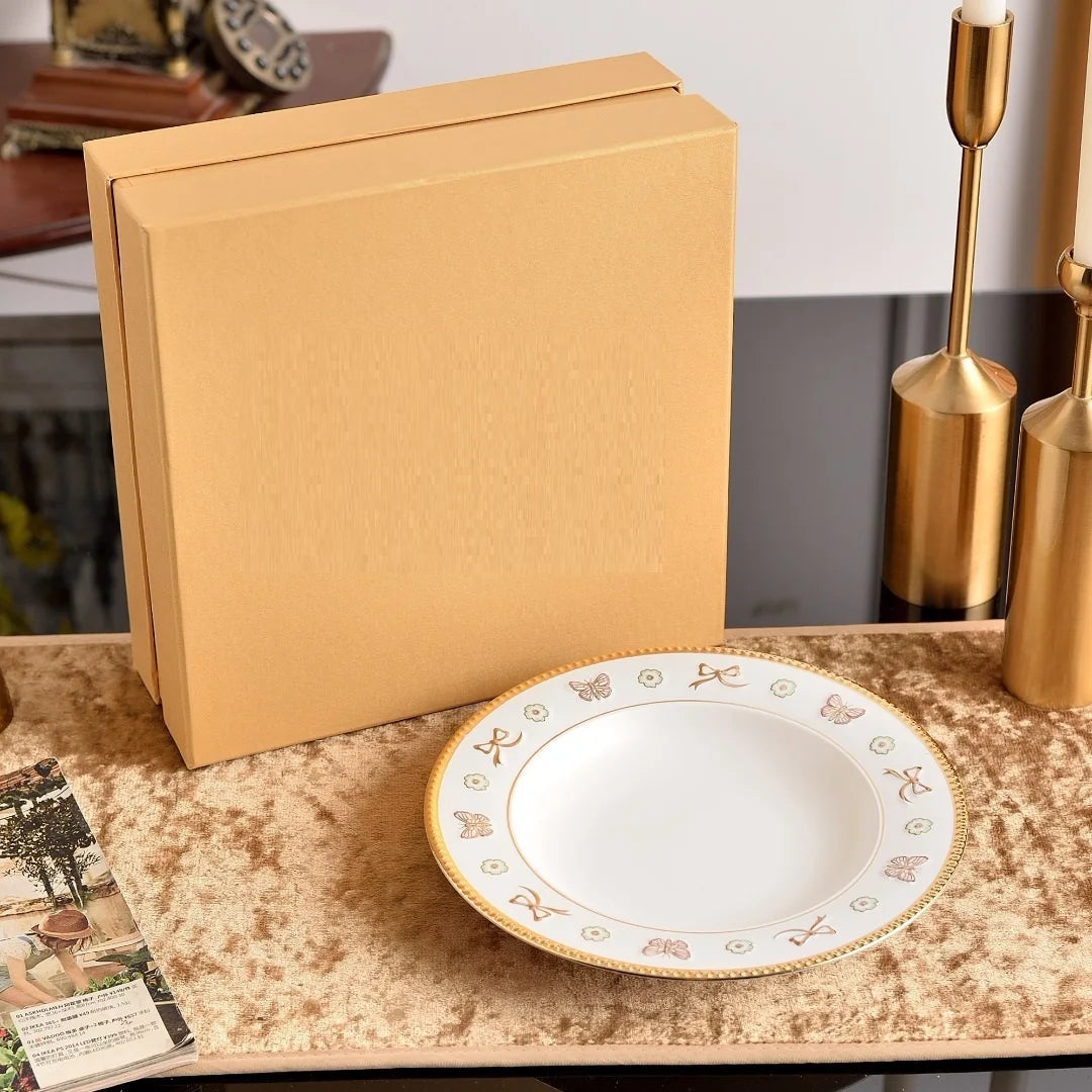 Enchanted Garden Butterfly & Flower High-End Tableware Collection