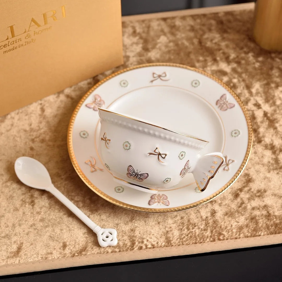 Enchanted Garden Butterfly & Flower High-End Tableware Collection