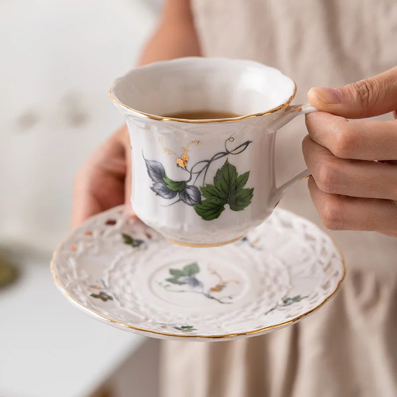 Retro Ceramic Tea & Coffee Set (Couple Gift)