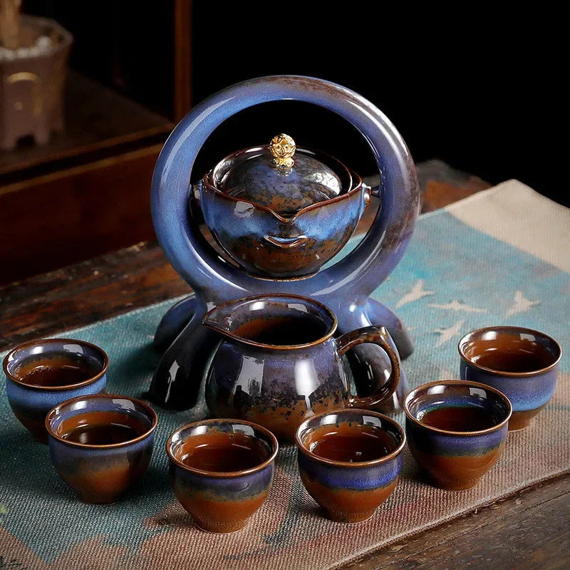 Portable Ceramic Travel Tea Set (Ideal Gift for Friends)