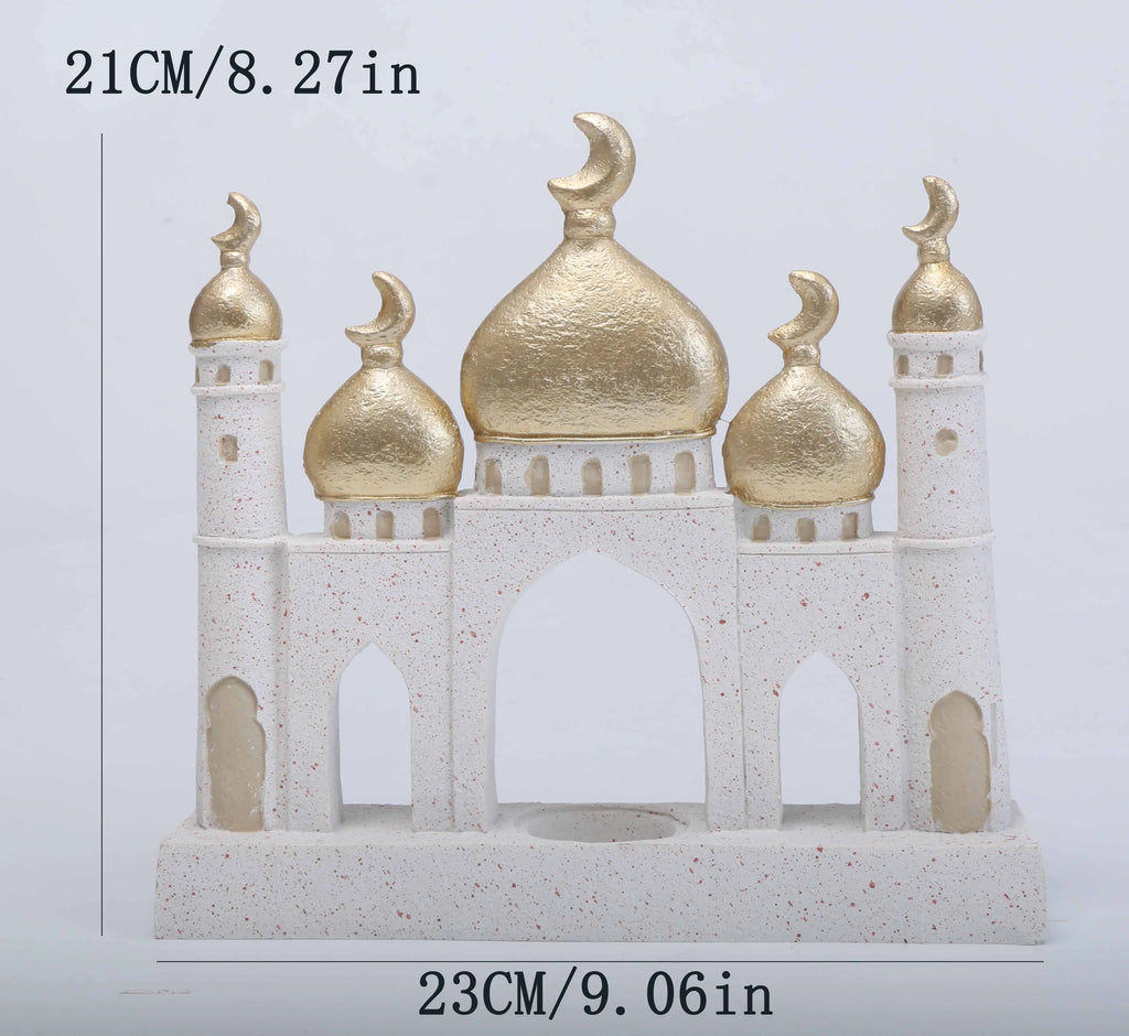 Islamic Kaaba & Mosque Replica – Desktop Decor & Candlestick