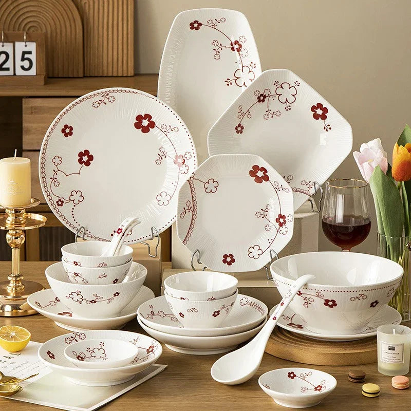 Vintage Floral Dinnerware.