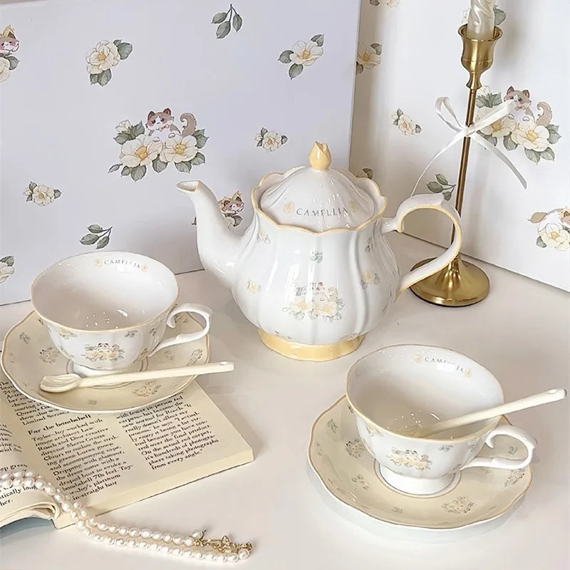 French Camellia Tea Set.