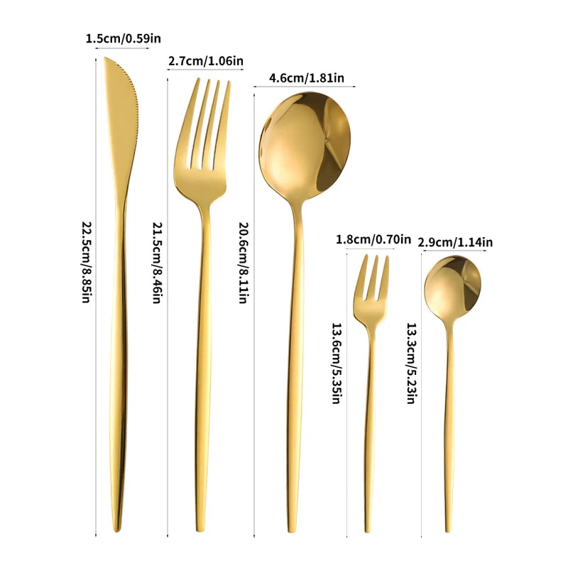 Luxe Hotel-Grade Silverware.