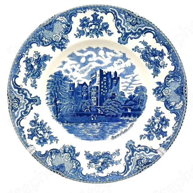 "Palace Blue Castle" American Classic Painted Tea & Dessert Set