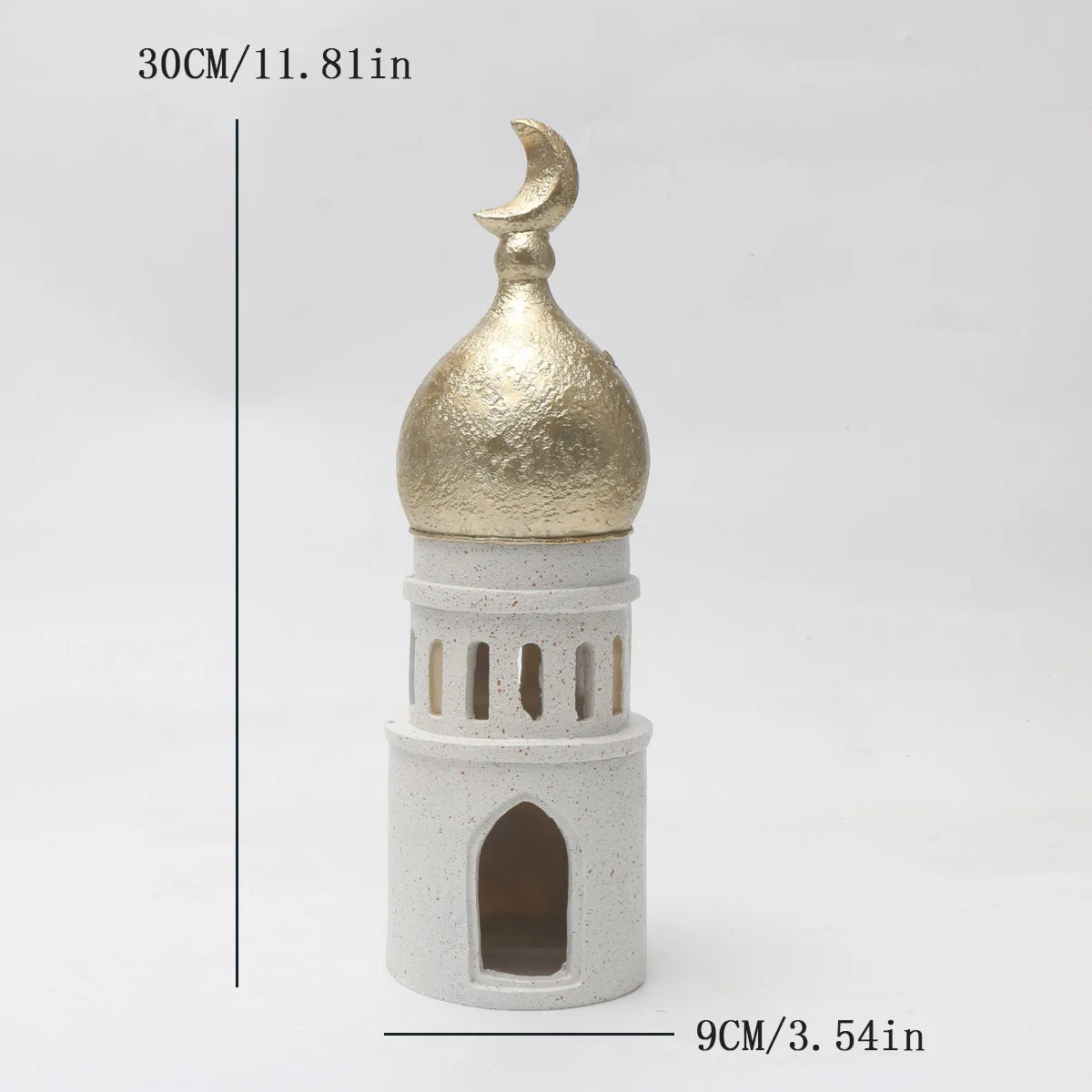 Artistic Resin Figurine with Flower Basket