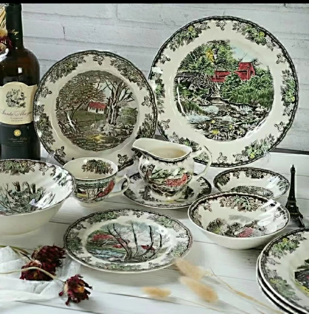 Holiday Manor"  Dinner & Steak Plate