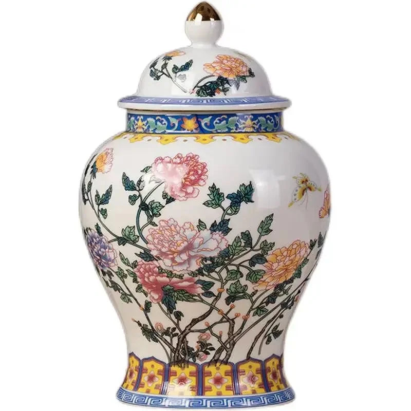 Classic Blue & White Porcelain Tea Canister – Moisture-Proof Storage Jar
