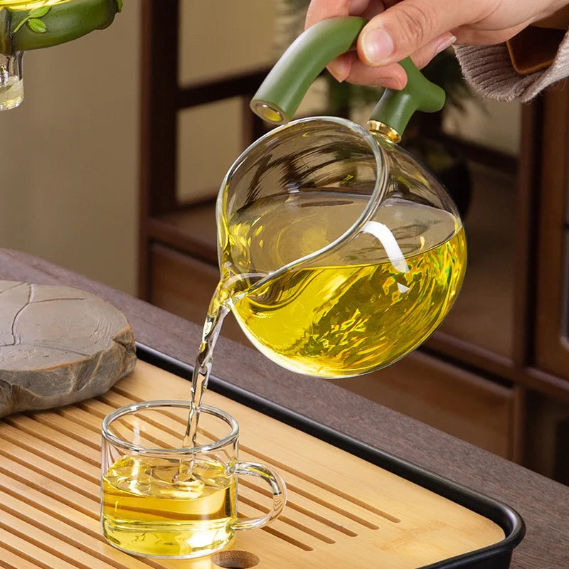 Automatic Panda Glass Tea Maker – Magnetic Infusion Set