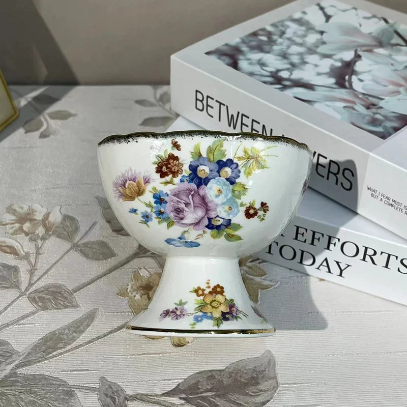 "European Elegance" Exquisite Bone China Coffee Cup & Tea Set