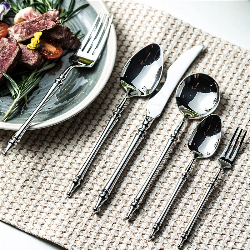 Slim Romantic 304 Stainless Steel Cutlery Set (French Style)