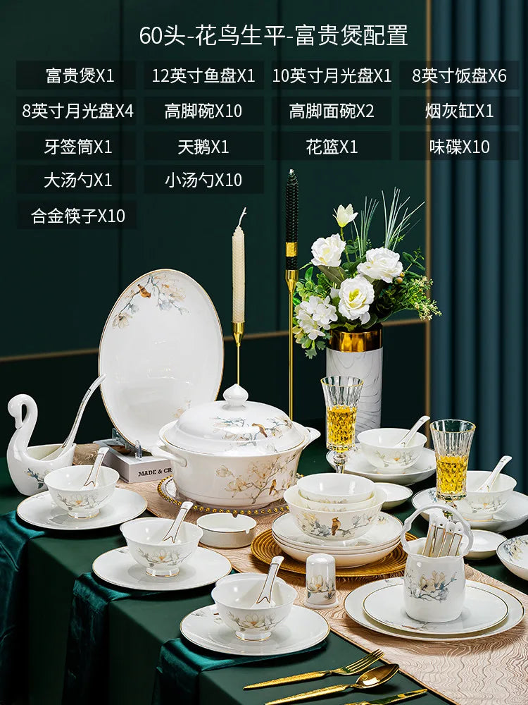 Royal Floral Dinner Set.