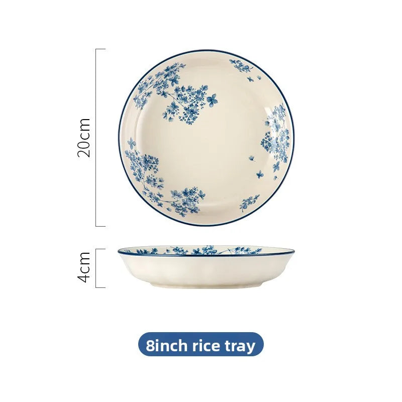 Imperial Glazed Chinese Dinnerware Set – High-End Ceramic Bowls & Plates