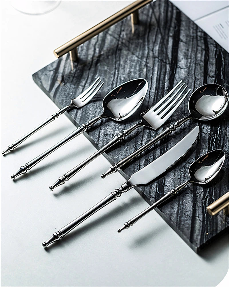 Slim Romantic 304 Stainless Steel Cutlery Set (French Style)