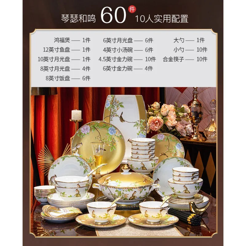 Oriental Blossom Dinner Set.