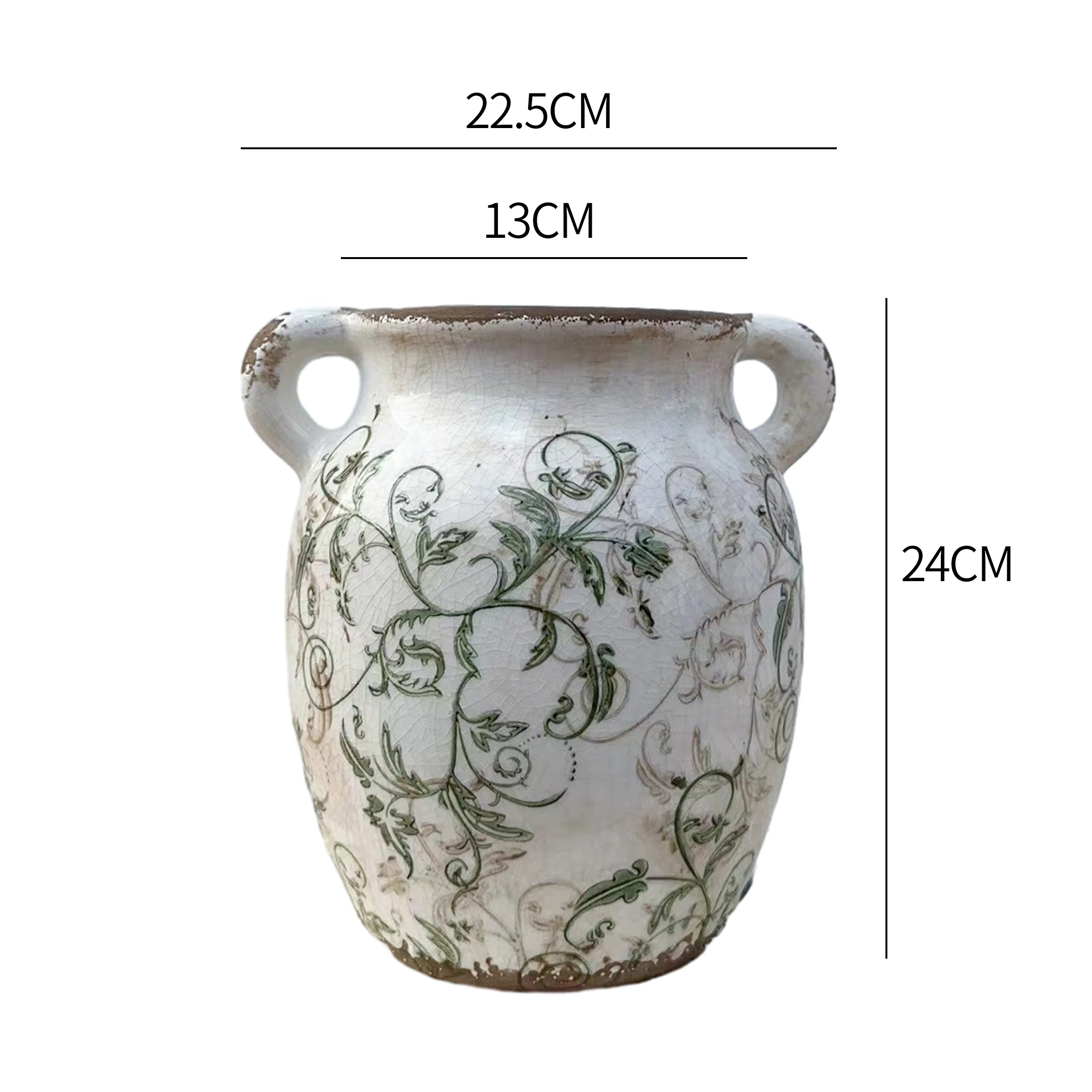 Eclectic Fusion Handmade Ceramic Vase – Medieval & Oriental Blend