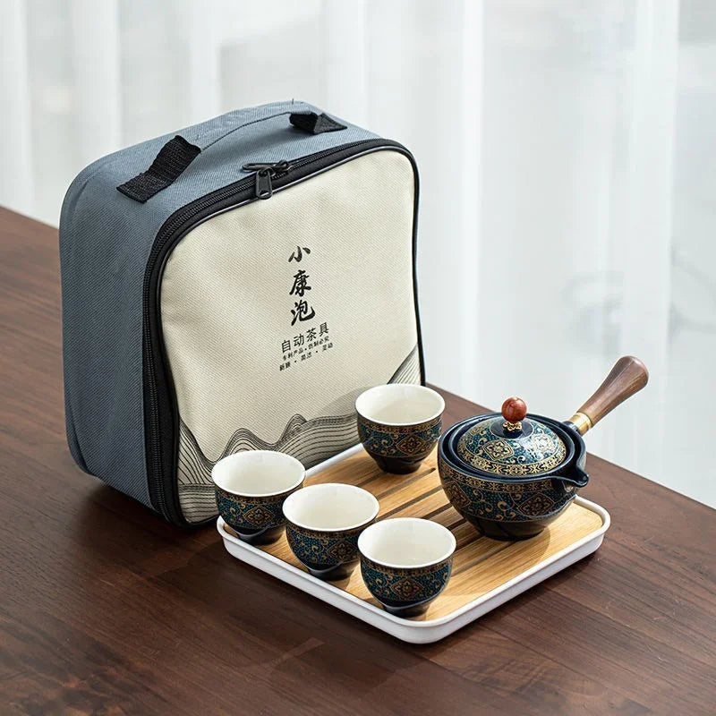 Portable 360° Rotating Ceramic Tea Maker