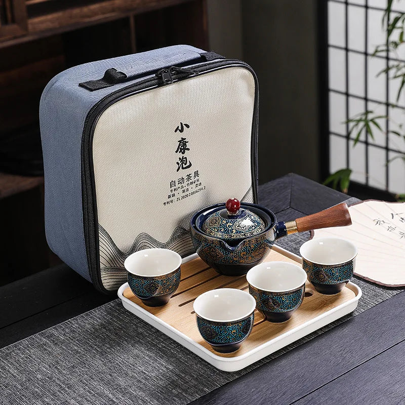 Portable Purple Clay Kung Fu Tea Set