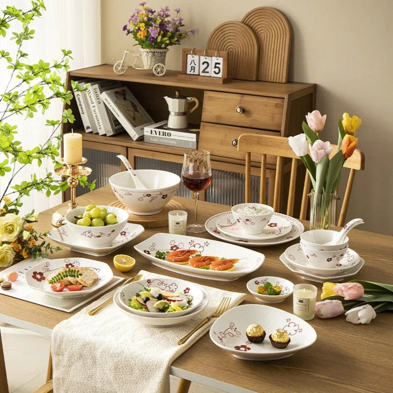 Vintage Floral Dinnerware.