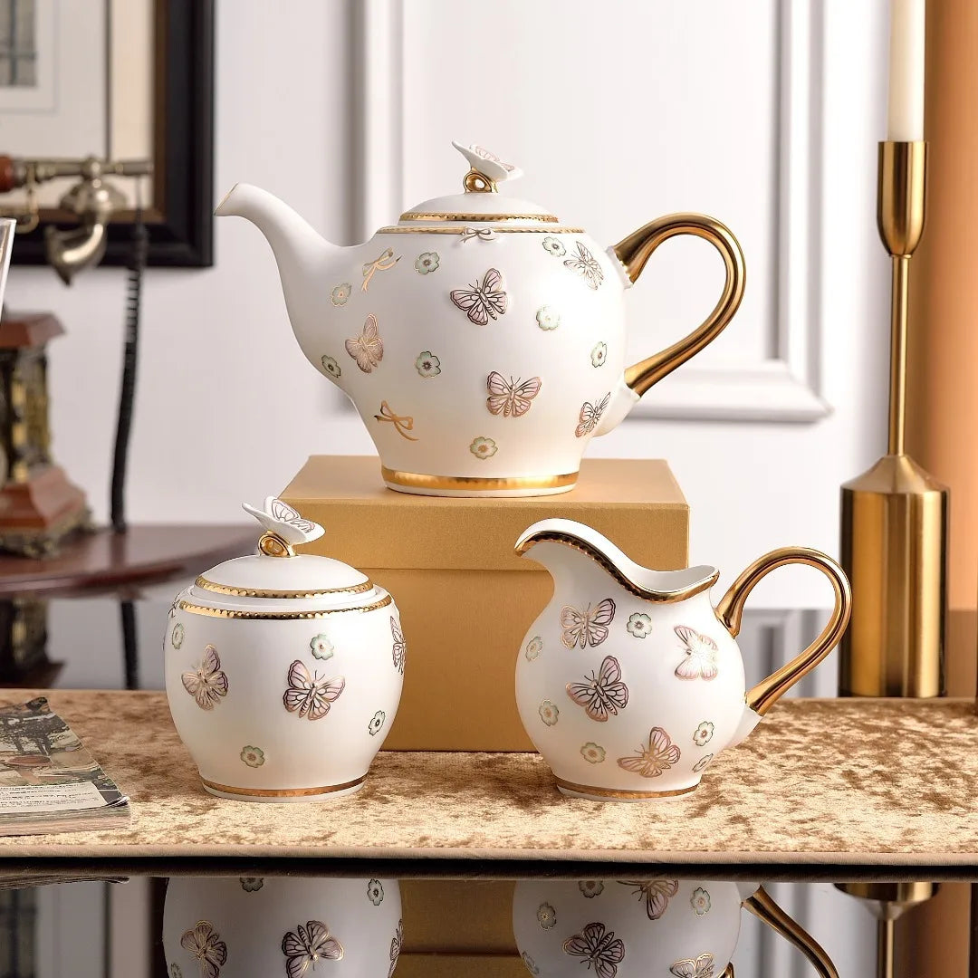 Enchanted Garden Butterfly & Flower High-End Tableware Collection