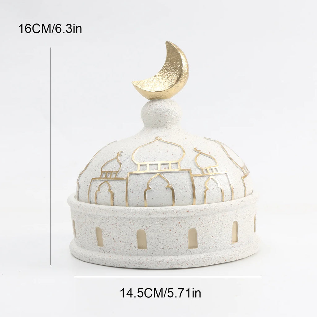 Islamic Kaaba & Mosque Replica – Desktop Decor & Candlestick