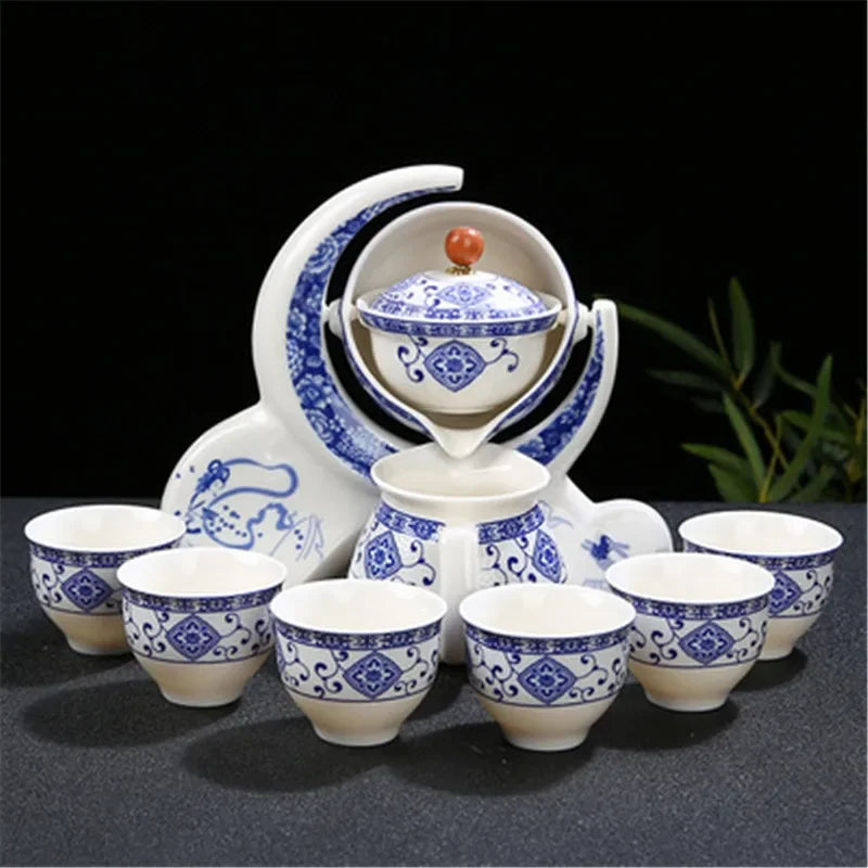 Portable Ceramic Travel Tea Set (Ideal Gift for Friends)