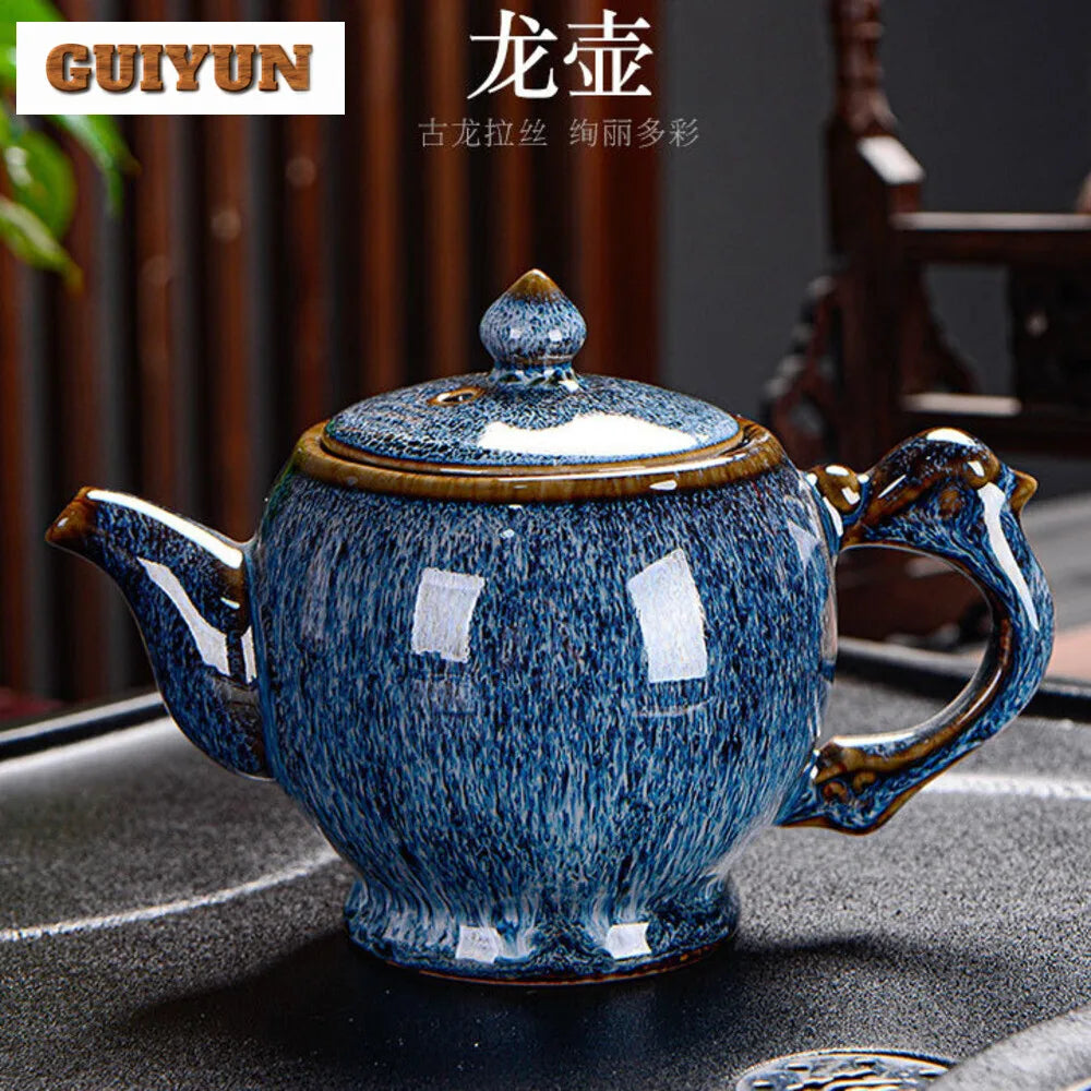 High-End Executive Chinese Tea Set (Ru Ware Edition)