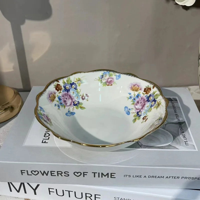 "European Elegance" Exquisite Bone China Coffee Cup & Tea Set