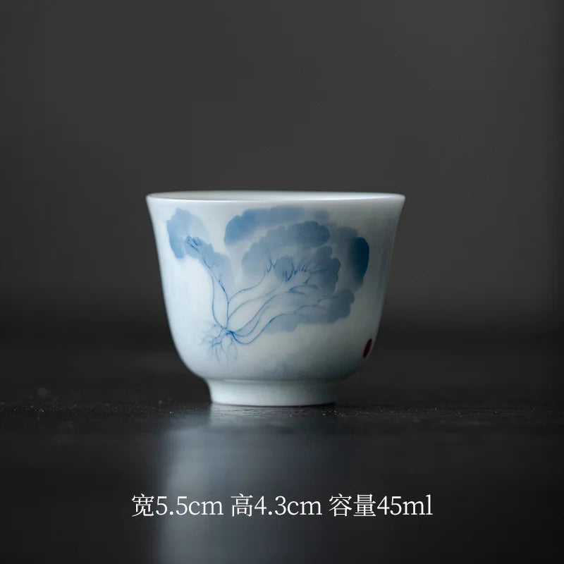 Master Cup Set – Chinese Traditional Cabbage Art (2 Pieces)