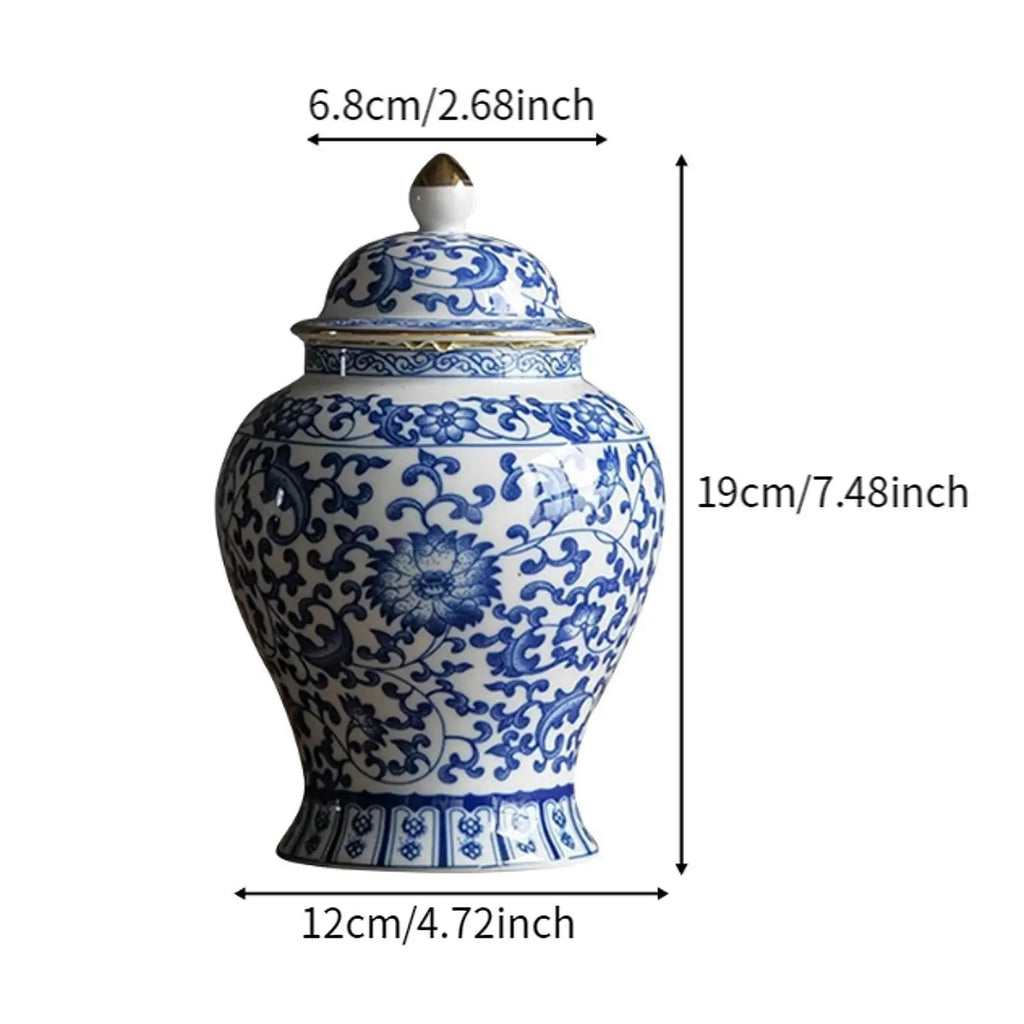 Elegant Ceramic Ginger Jar – Art Deco Vase & Storage Canister