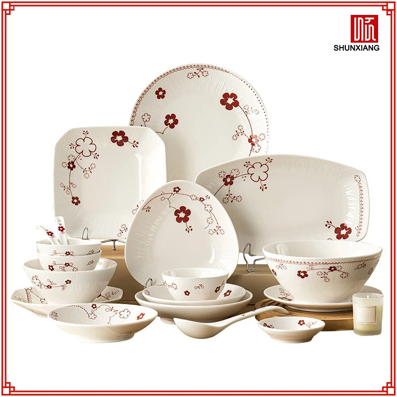 Vintage Floral Dinnerware.