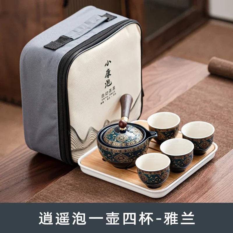 Portable Purple Clay Kung Fu Tea Set