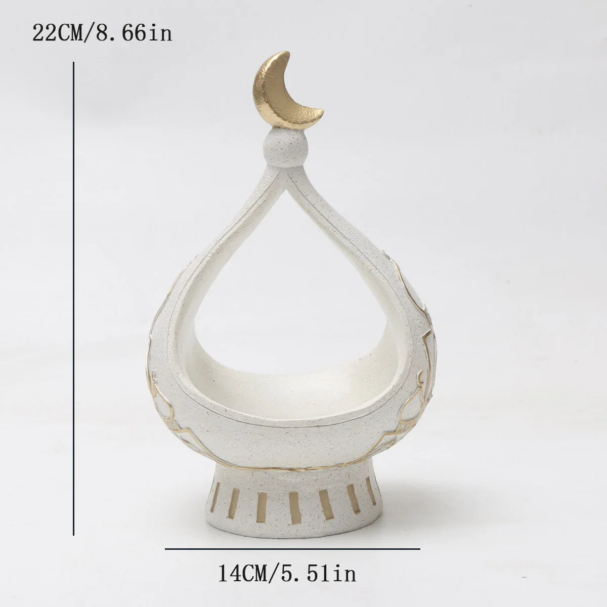 Artistic Resin Figurine with Flower Basket
