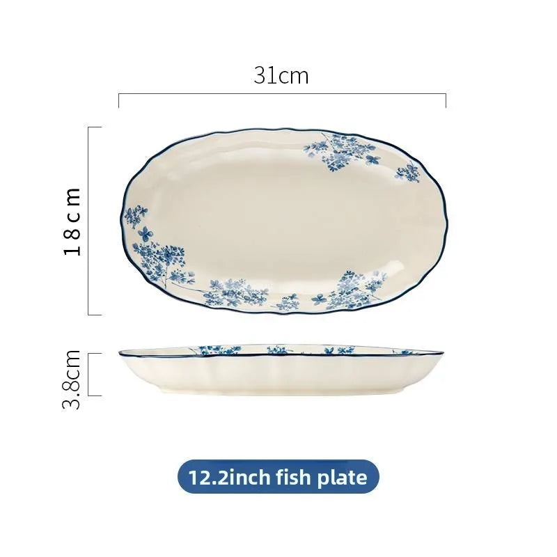Imperial Glazed Chinese Dinnerware Set – High-End Ceramic Bowls & Plates