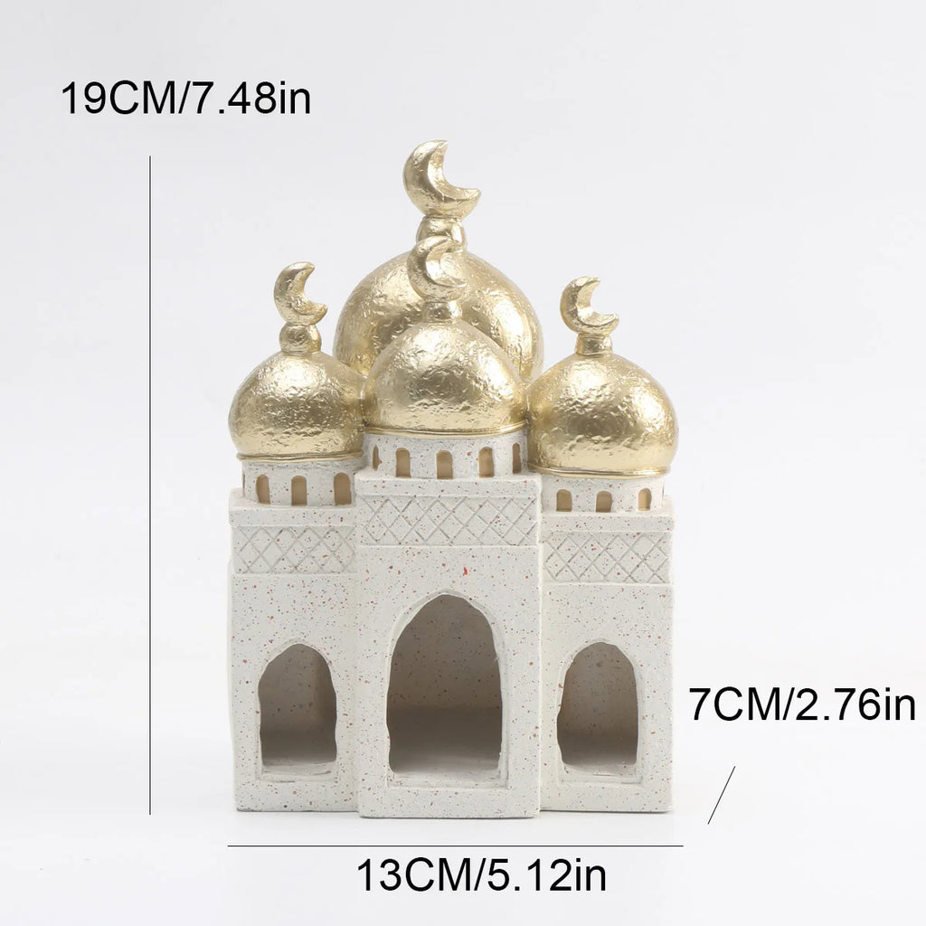 Islamic Kaaba & Mosque Replica – Desktop Decor & Candlestick