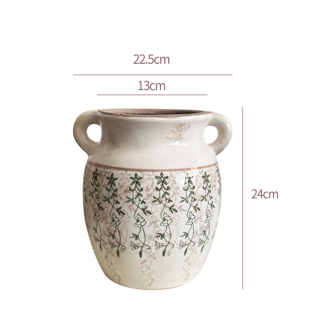 Eclectic Fusion Handmade Ceramic Vase – Medieval & Oriental Blend