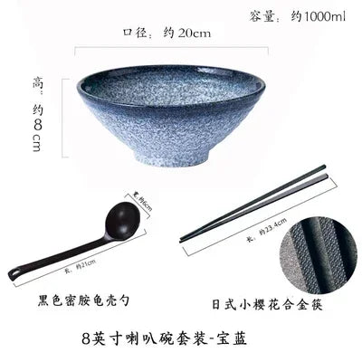 Japanese "Bamboo Hat" Ceramic Ramen Bowl – Creative Conical Noodle & Soup Bowl