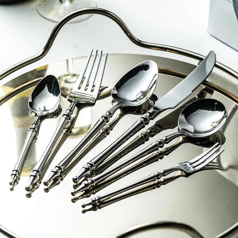 Slim Romantic 304 Stainless Steel Cutlery Set (French Style)