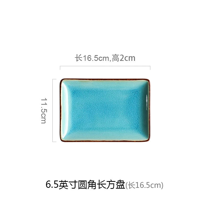 LingAo Professional Japanese Ceramic Dining Set – Ramen Bowls, Sushi Plates & Spoons