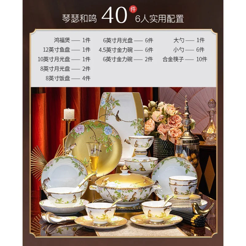 Oriental Blossom Dinner Set.