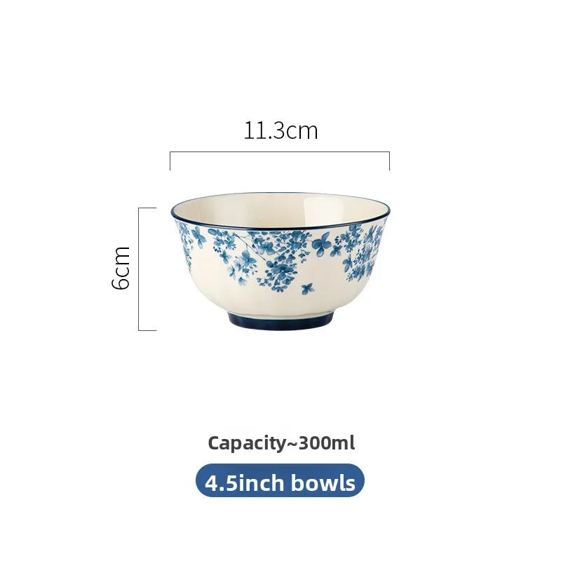 Imperial Glazed Chinese Dinnerware Set – High-End Ceramic Bowls & Plates