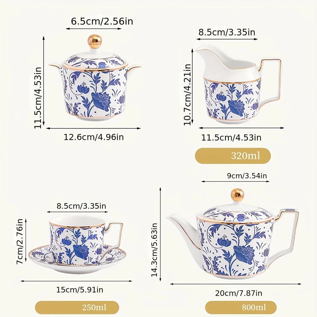 Royal Blue Ladies' Tea Set.