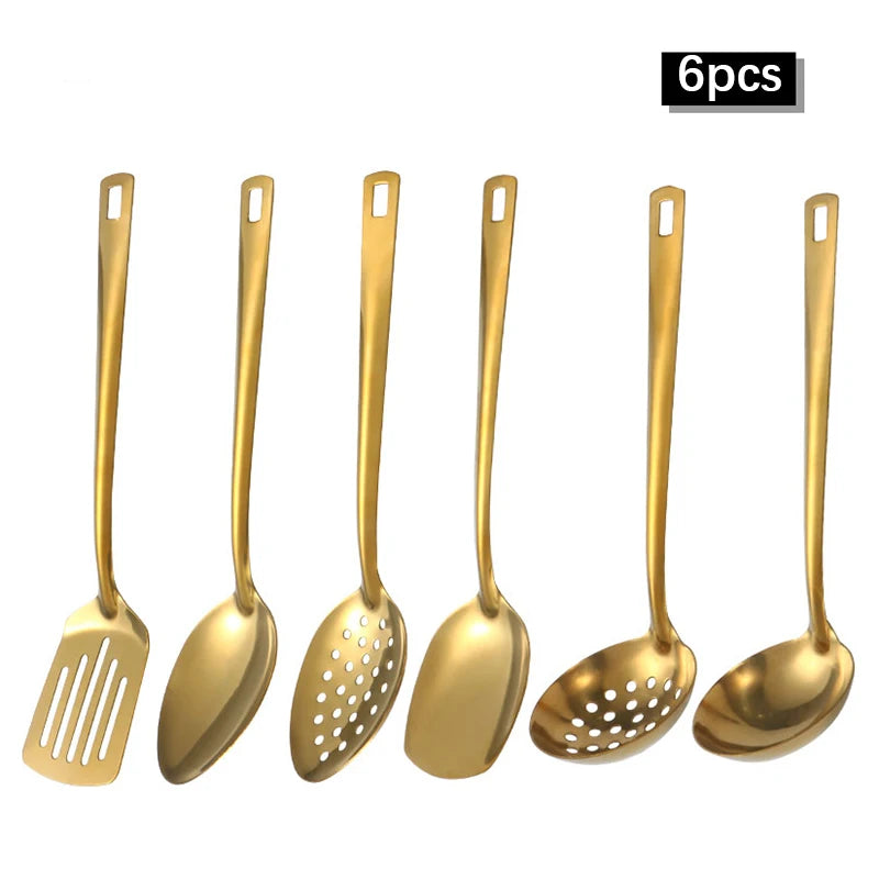 Diraa Golden Soup & Skimmer Set.